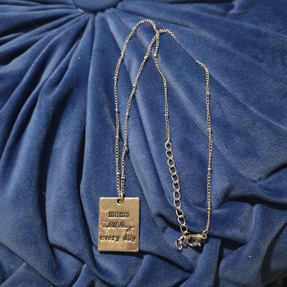 "Mama All Day Every Day" Pendant Necklace